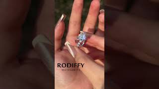 Rodiffy Moissanite 2.0Ct~4.0 Ct Round Engagement Ring -4 Prong Setting #moissanite #bestring