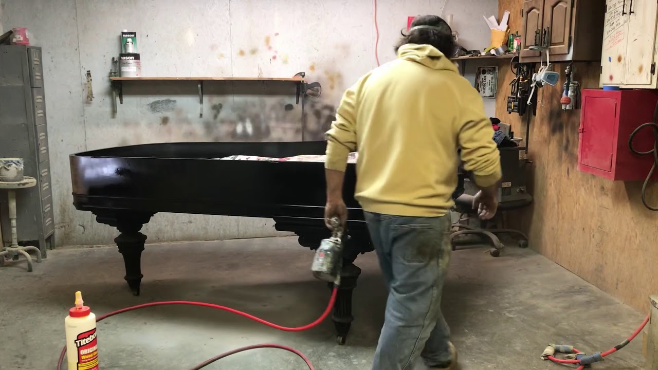 Refinishing a Steinway Grand Piano in Grandrapids Michigan