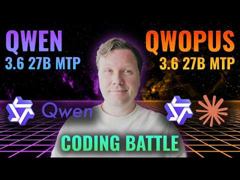 Qwen 3.6 27B MTP vs Qwopus 3.6 27B v2 MTP - 16GB Local LLM setup