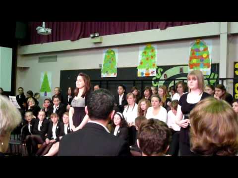 Libby and Laura singing In His Eyes (from the musi...