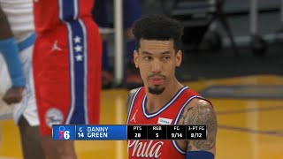 Danny Green came back to LA \& destroys his former team with 8 threes!