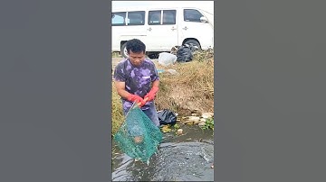 Remove all plastic Unclogged Culvert pipe #cleaning #unclog #shorts #real