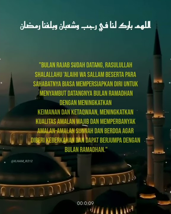 Story wa 30 detik||Bulan rajab