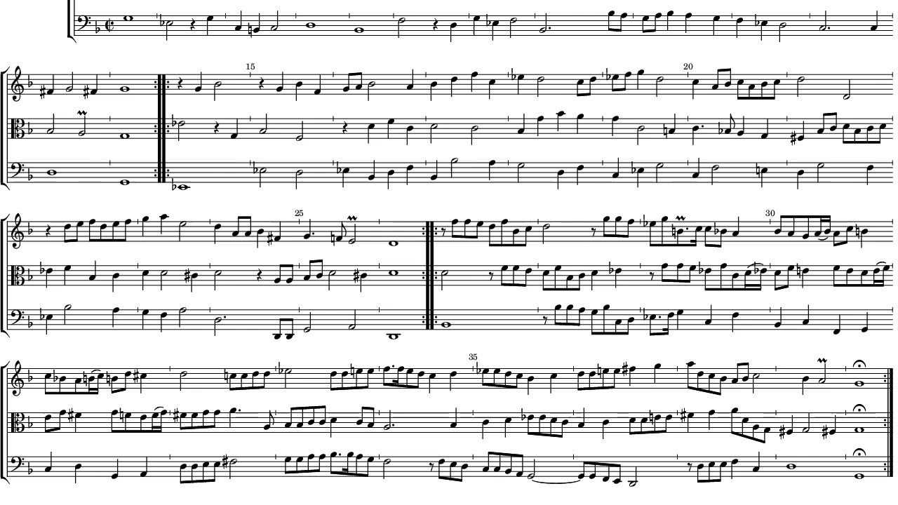 Matthew Locke The Little Consort Suite No 7 in G minor - Major