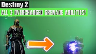 Destiny 2 - All Voidwalker Overcharged Grenades Vs Normal Grenades! (Secret Grenade Abilities)
