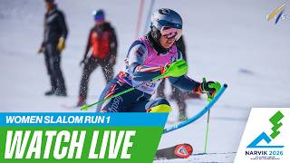 LIVE I Narvik (NOR) - W - Slalom Run 1 - FIS Alpine Junior World Ski Championships screenshot 3