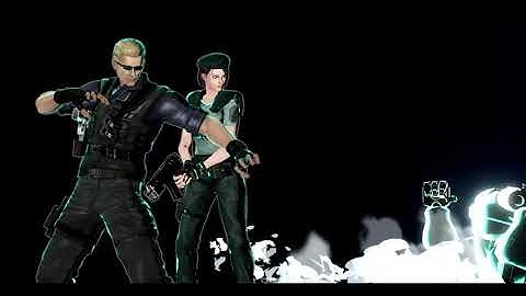 UMvC3 S T A R S Jill/Wesker/Hunk Palette Swap fullscreen combo