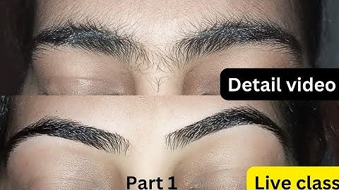 eyebrow banany ka tareeka, part 1,eyebrow threading, left eyebrow threading