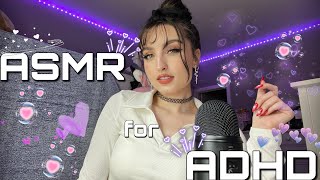 ASMR for ADHD | FAST Paced Aggressively UNPREDICTABLE Triggers ( Pay Attention\/Focus, Mouth Sounds )