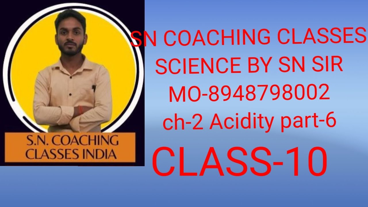 #class -10 #science #study ch-2 part-6 by sn yadav# - YouTube