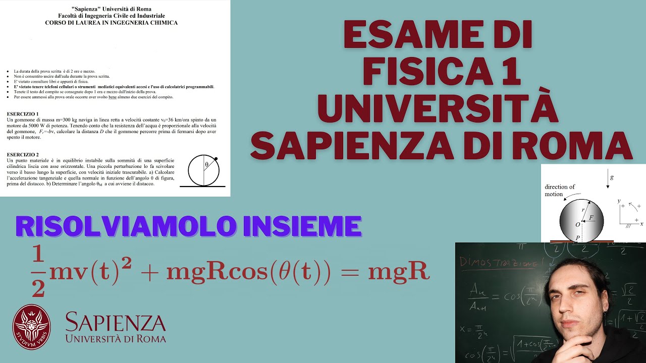 Esame svolto Fisica 1, Ingegneria Meccanica, Prove d'esame di Fisica