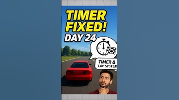 I am making a Asphalt like game.Day 24-finally fixed the timer and lap system bug#asphalt8#indiedev