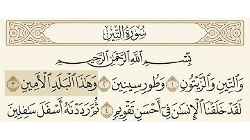 سورة التين الشيخ سعود الشريم