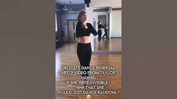 #delicate dance rehersal part 2! #taylorswift II video from @TaylorSwift #shorts