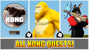 How to Complete QUESTS & Get "KONG" BADGE, KONG TROPHY and KONG