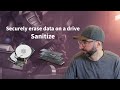 How to securely erase wipe data from an ssd or hard drive  sanitize