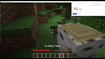 minecraft crafting table speedrun