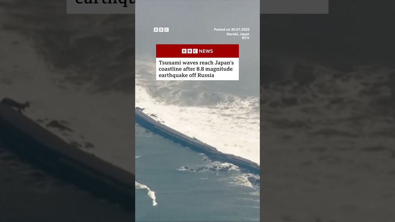 Tsunami Waves Reach Japan After 8 Magnitude Earthquake Off Russia BBCNews