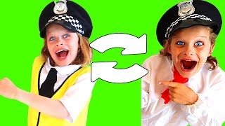 COOKING RESTAURANT SWAP With BIGGY THE POLICEMAN Pretend Play w/ The Norris Nuts