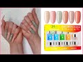 DIY Long Pink & Gray Dip Powder Nails at Home | GHDIP Nude Fast Drying Dip Powder Kit Review