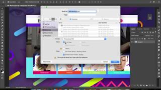 How to save Photoshop file as pdf