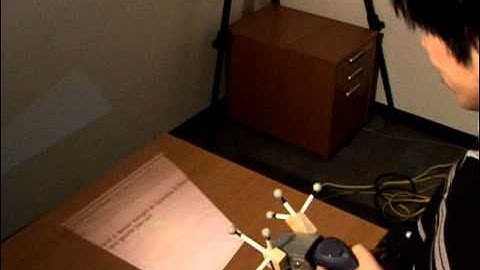 interactive desktop 3D handelprojector handeled projector