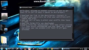 [Tutorial] How to get Call of Duty 4 - Level 55 hack