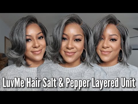 Luvme Hair Salt & Pepper Bob Wig Review | Glueless, Pre-Cut Lace & Minimalist Style