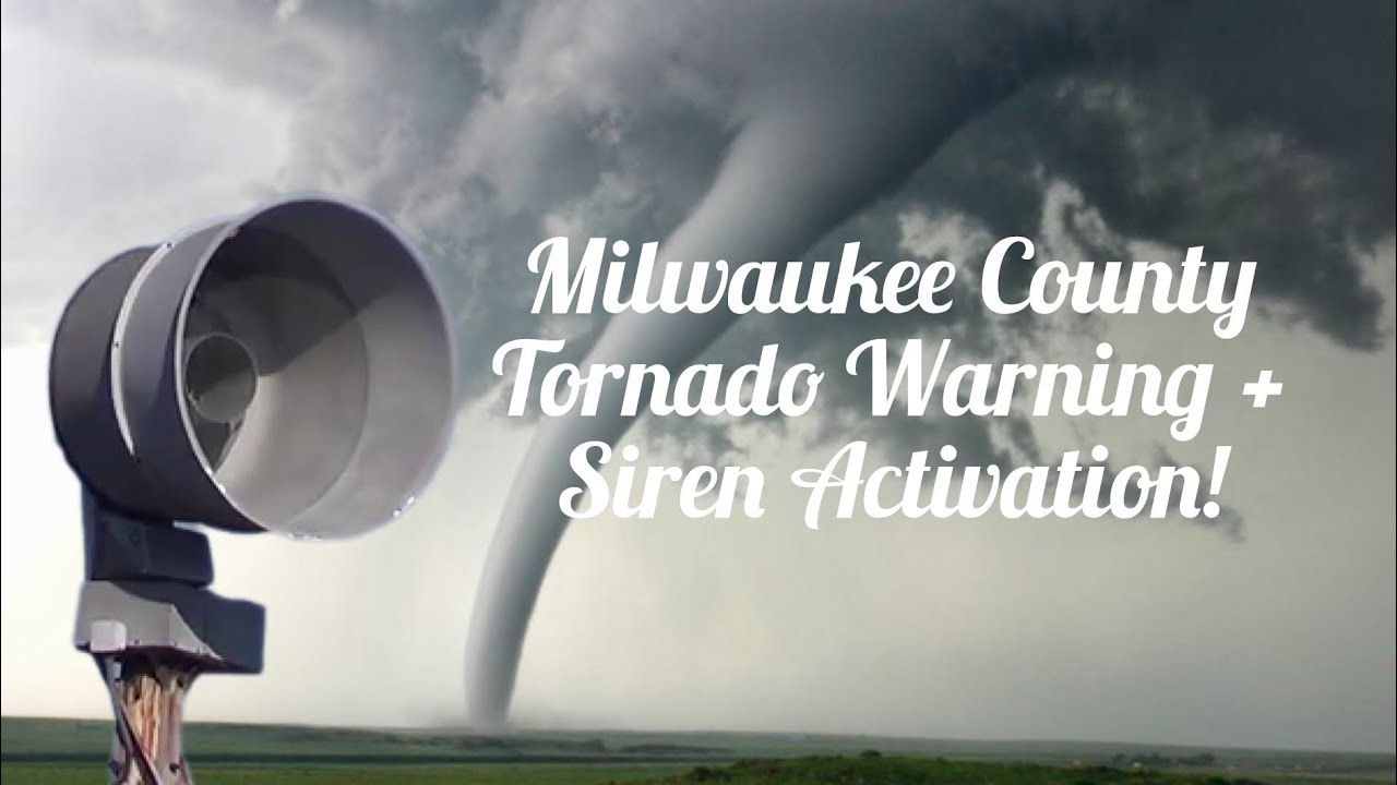 Milwaukee County Tornado Warning + Siren Activation! - YouTube