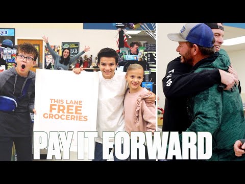 PAYING FOR PEOPLE'S GROCERIES | WE OPENED A FREE GROCERY LANE AND THIS IS WHAT HAPPENED!
