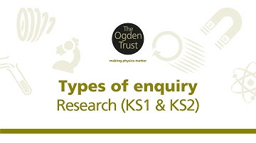 Types of enquiry - research (KS1 & KS2)