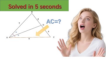 Angle Bisector Theorem: Solve in 5 Seconds! (Find AC)