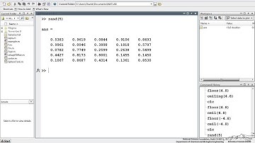Basic Functions in MATLAB
