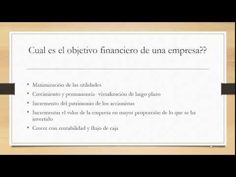 Video: ¿Qué es un ejemplo de objetivo financiero?