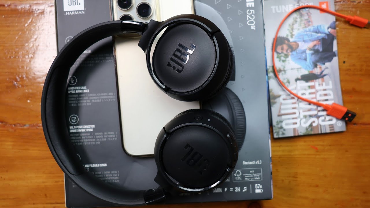 JBL Tune 720BT Wireless On-Ear Headphones with Bluetooth 5.3, Hands-Free  Calls and Audio Cable