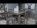 Bridson Gray 5 Piece Counter Height Dining Room Set from Signature Design by Ashley