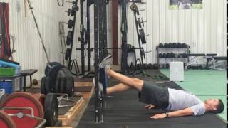 Supine Straight Leg Band Flutters