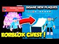 I Got INSANE NEW PLAQUES In YouTube Simulator Update And OPENED KORBLOX CHESTS!! (Roblox)