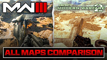 COMPLETE MW3 vs MW2 (2009) Map Comparison... (All 16 Remastered Multiplayer Map Comparisons)