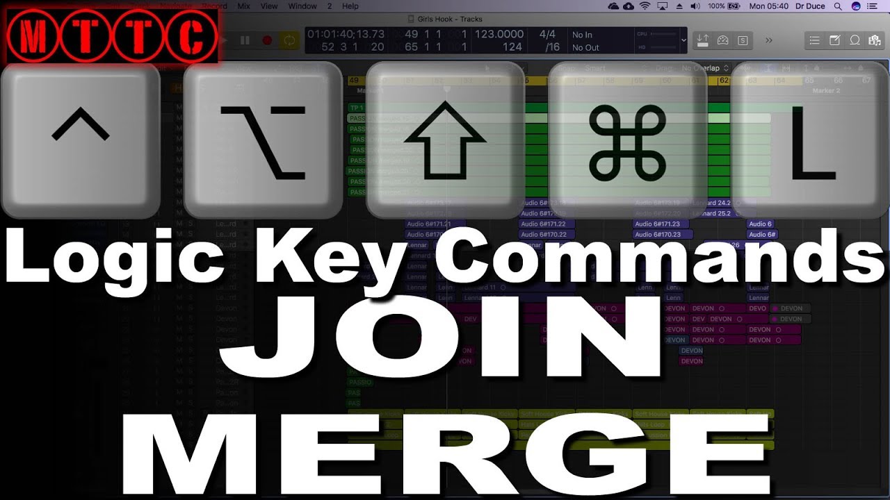 Logic Pro X Key Commands Record, Delete and Join YouTube