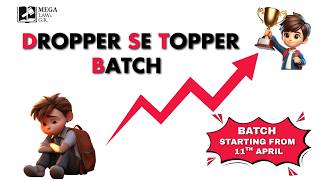 How to Clear CLAT in Your Drop Year? | Introducing Dropper Se Topper Batch 2027