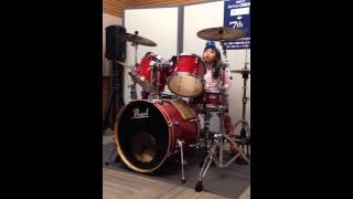 20151103-2ドラム教室　emily  8years old girl