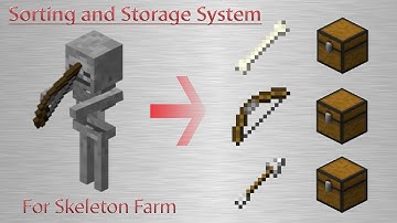 Minecraft Sorting and Storage System for Skeleton Farm