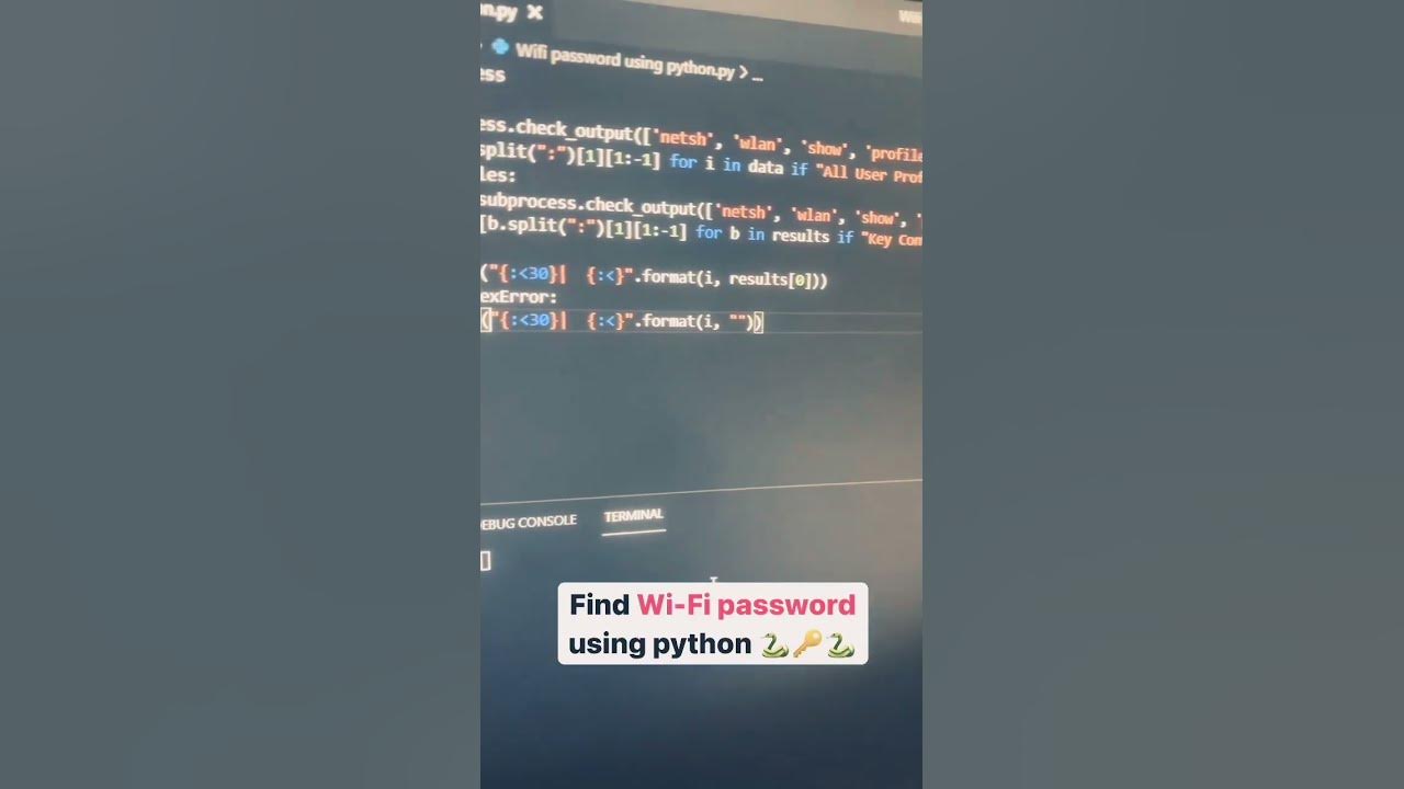 Wifi hack using python wifi password hack codersvoicehrithik youtube