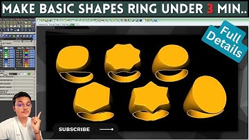 M9 How to make basic shapes rings under 3 minutes ||