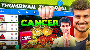 How to Make Thumbnail like @dhruvrathee in Mobile🔥 | Dhruv Rathee Thumbnail Tutorial on Pixellab!