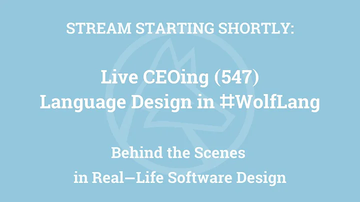 Live CEOing Ep 547: Language Design in Wolfram Language [Multicomputation Design] - DayDayNews