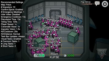 100 Player in among us lobby #Shorts