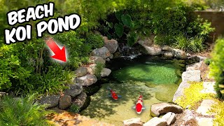 Sand Bottom Koi Pond  How a DANGEROUS Bacteria Helped Hector Building EPIC Koi/Swimming Ponds!!