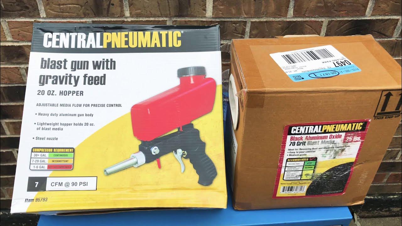 HARBOR FREIGHT SANDBLAST GUN unboxing, demo, review!!! YouTube
